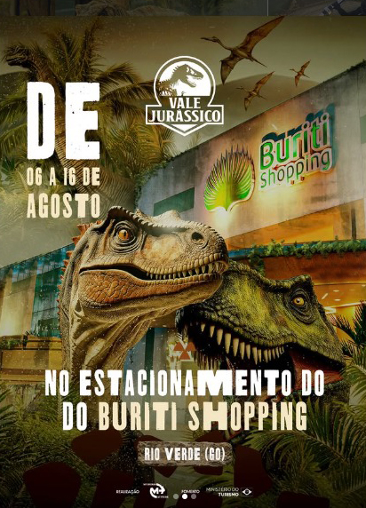 O Vale Jurássico chega em Rio Verde com uma experiência imersiva para toda a família