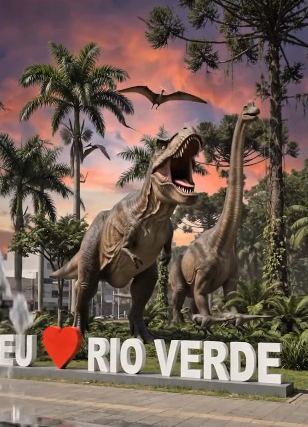 O Buriti Shopping, de Rio Verde GO, receberá experiência imersiva com dinossauros em tamanho real