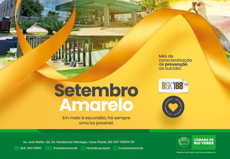 Câmara Municipal de Rio Verde - Campanha de Setembro