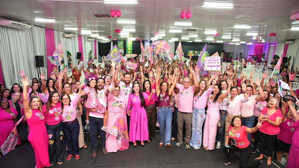 Mais de 2 mil mulheres participam de ato de  campanha de Paulo do Vale e Lucas do Vale em  Rio Verde